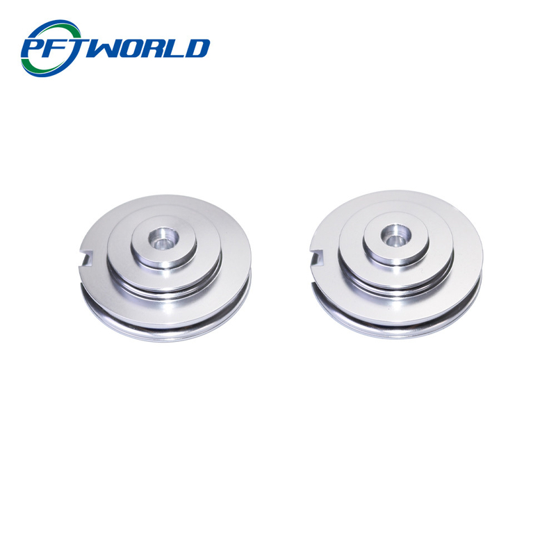 Precision CNC Machined Aluminum Parts Bright Silver Oxidation Can Be Customized