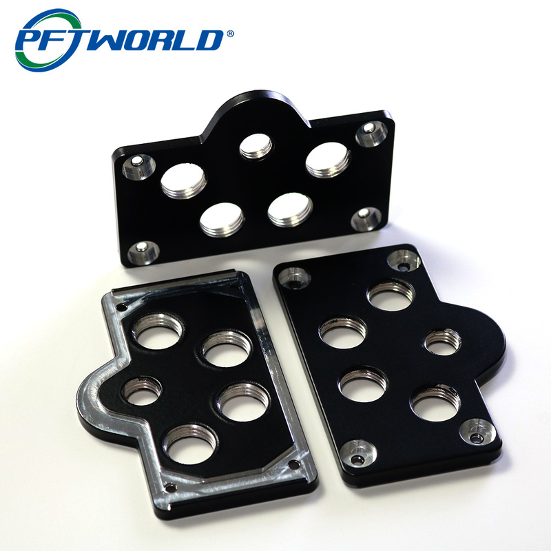 Black Anodized Precision Aluminum Parts Customized Milling Metal